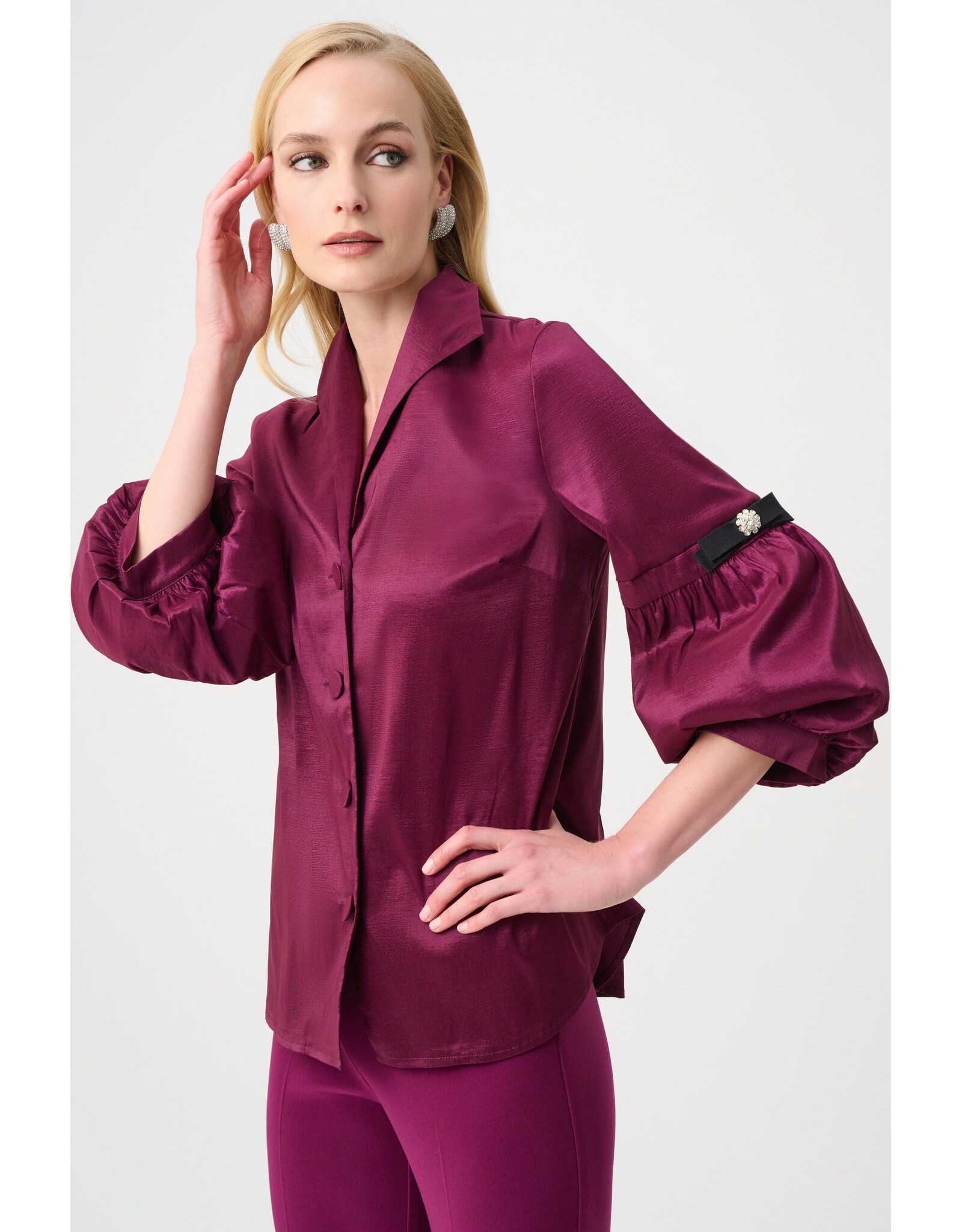 JOSEPH RIBKOFF 263744 BLOUSE BERRY BURST