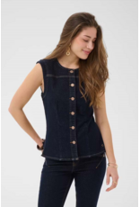 CREAM 10615211 DENIM WAISTCOAT