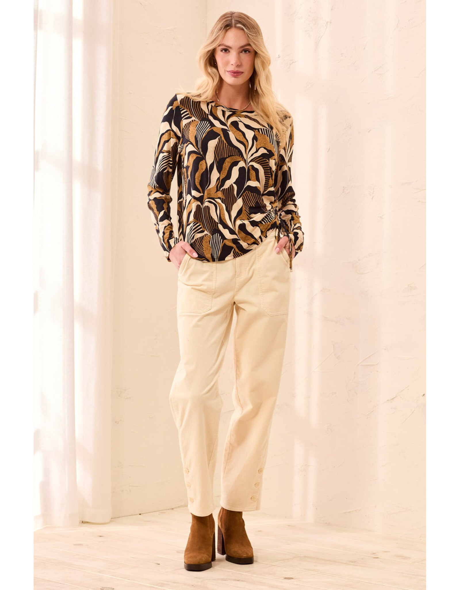 TRIBAL 3168O-3457 CREW NECK