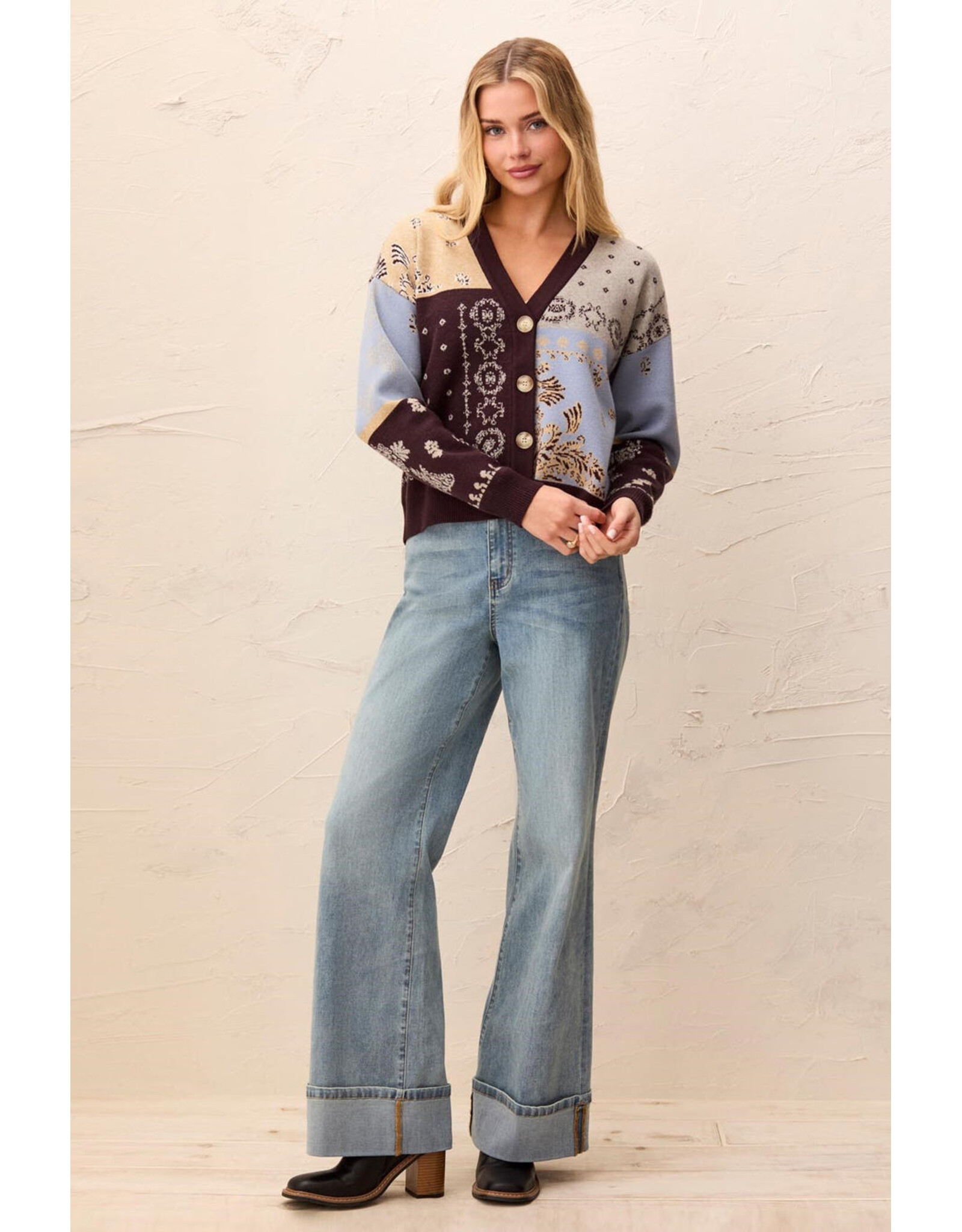 TRIBAL 6322O-8277 CARDIGAN
