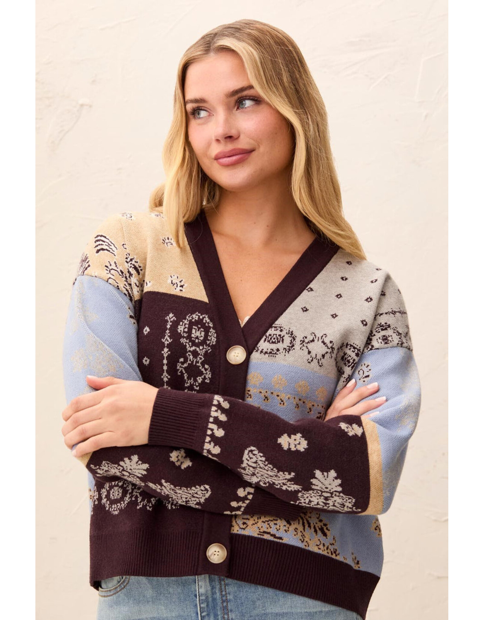 TRIBAL 6322O-8277 CARDIGAN