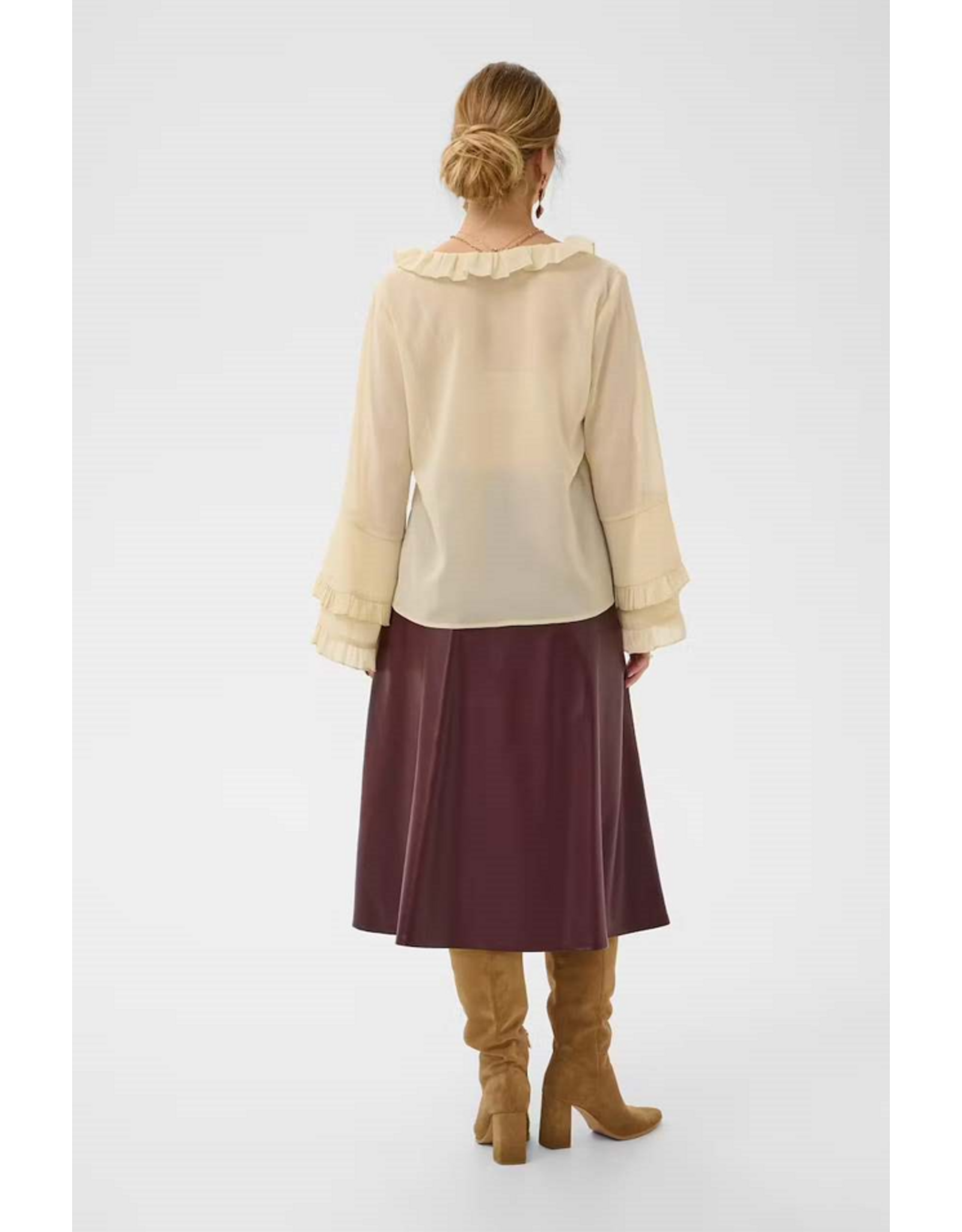 CREAM 10615646 BLOUSE
