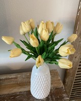 13" Real Touch Soft Yellow Tulip