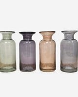 Jeffan 5.75" Primrose Single Bud Glass Vase-Amber-AV-3334-SET