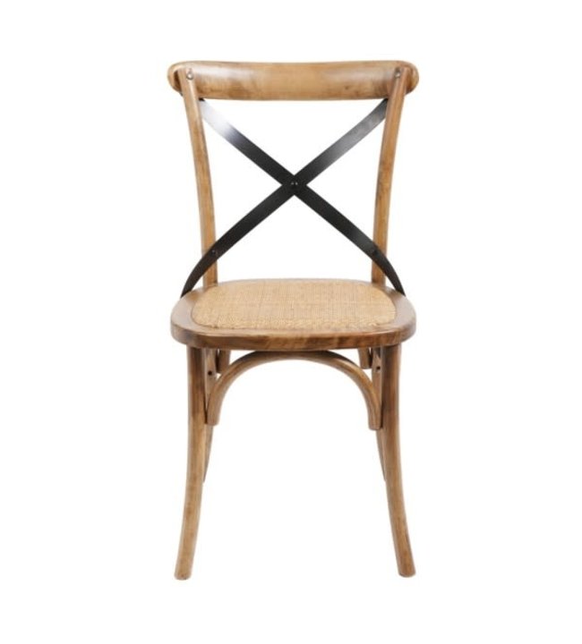 Forty West Brody X-Back Side Chair Medium Brown 52508-MB
