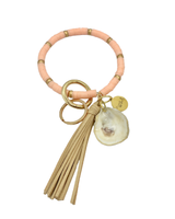 The Gilded Shell Pink Bangle Bracelet Keychain