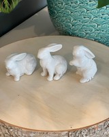 White Porcelain Bunnies - 13872A