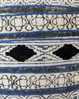 Featured In Haus Boho Rug Pillow Blue 20" Square