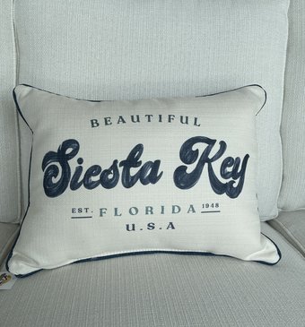 Beautiful City State Pillow Siesta Key-STE0169