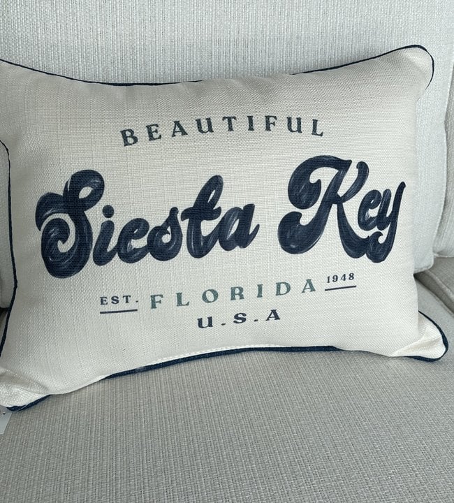 Beautiful City State Pillow Siesta Key-STE0169