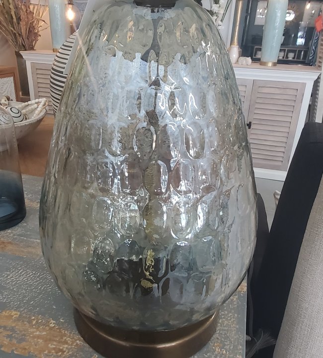 Featured In Haus 26" Amber Lustre Glass Table Lamp - CVIDZA082