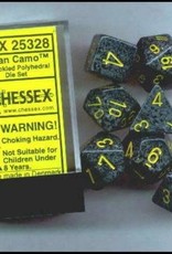 Chessex 7ct Poly Dice Set Speckled Urban Camo
