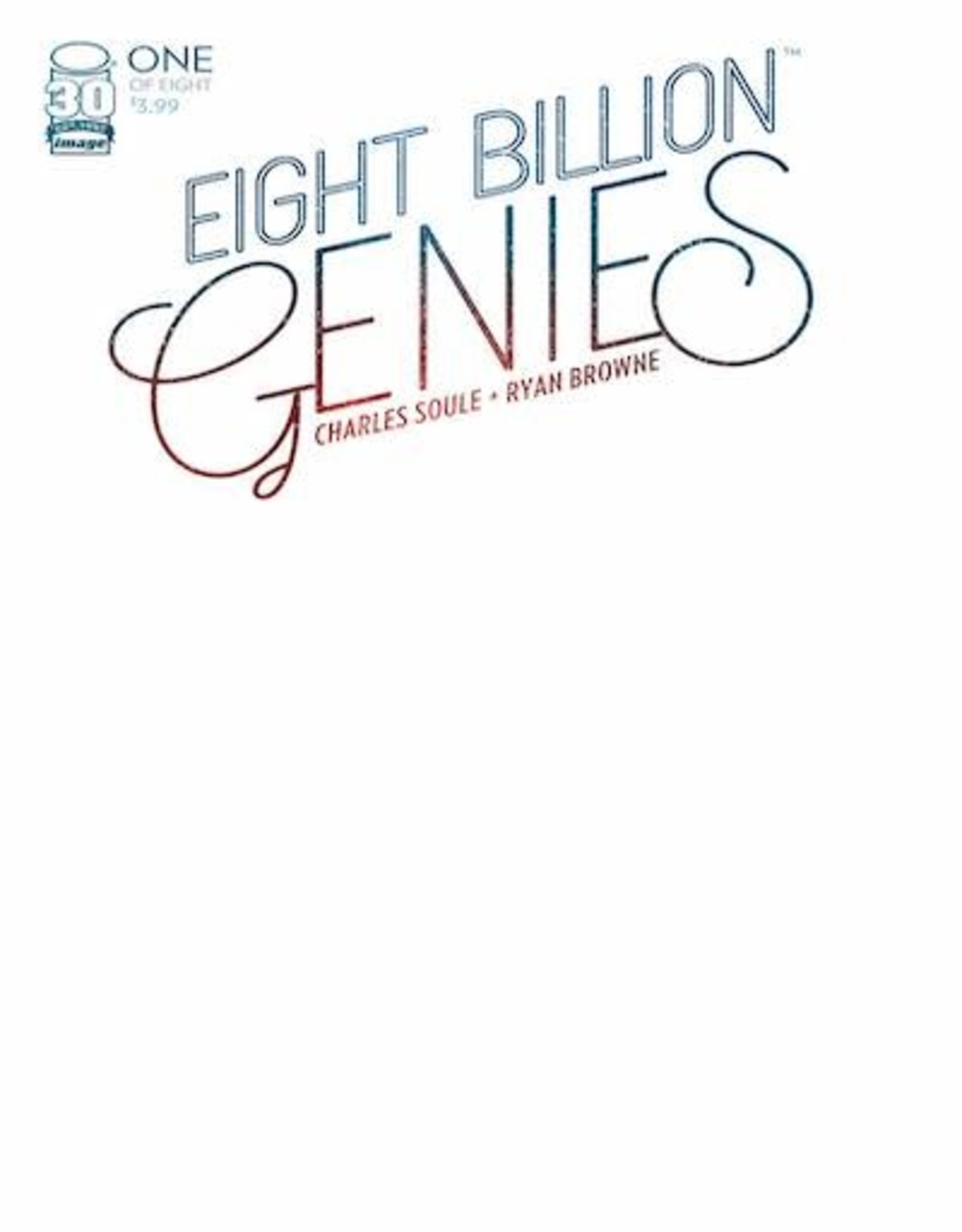 Image Comics Eight Billion Genies #1 Cvr G Blank Sketch Cvr
