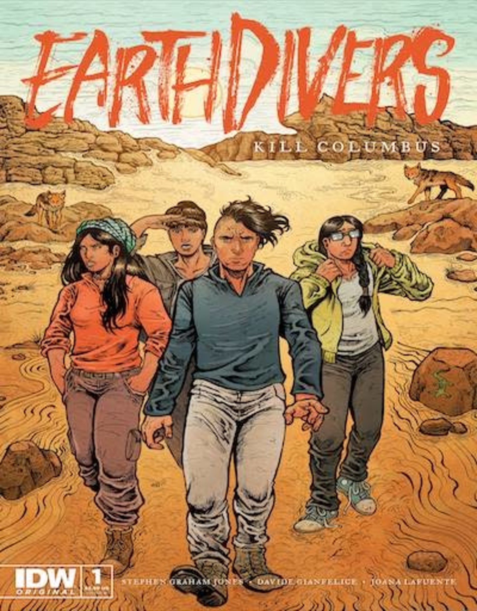 IDW Publishing Earthdivers #1 Variant B Wolf