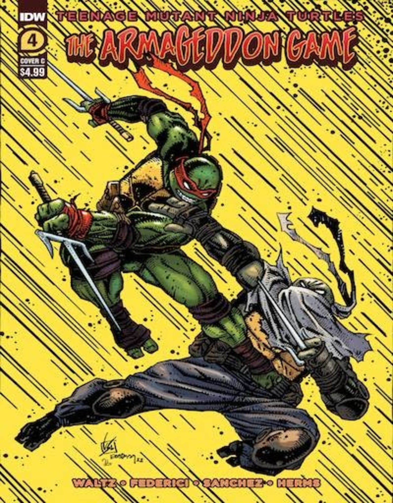 IDW Publishing Teenage Mutant Ninja Turtles The Armageddon Game #4 Variant C Eastman