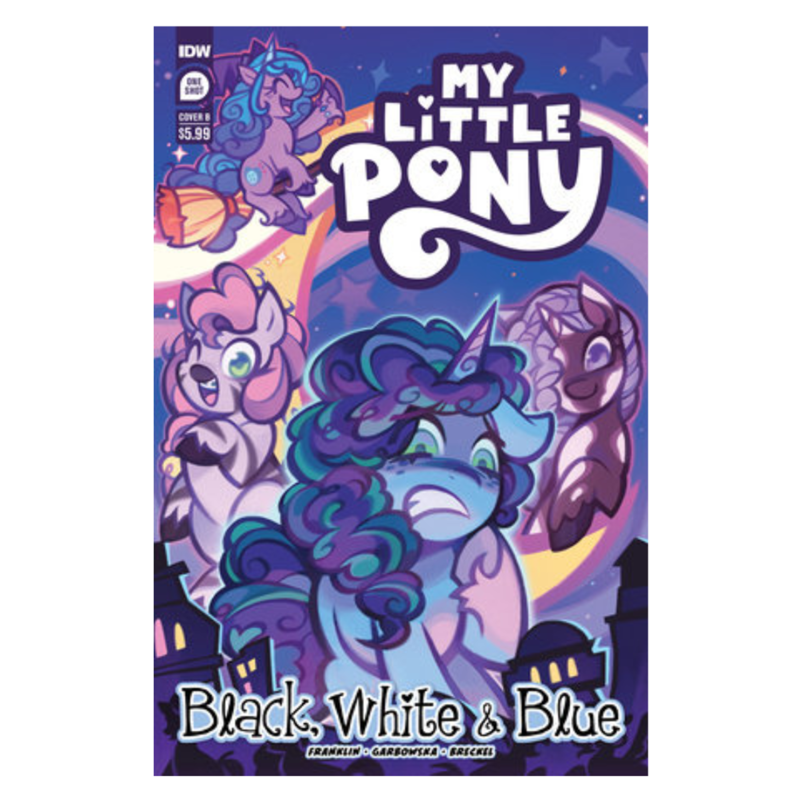 IDW Publishing My Little Pony Black White & Blue Variant B Hall