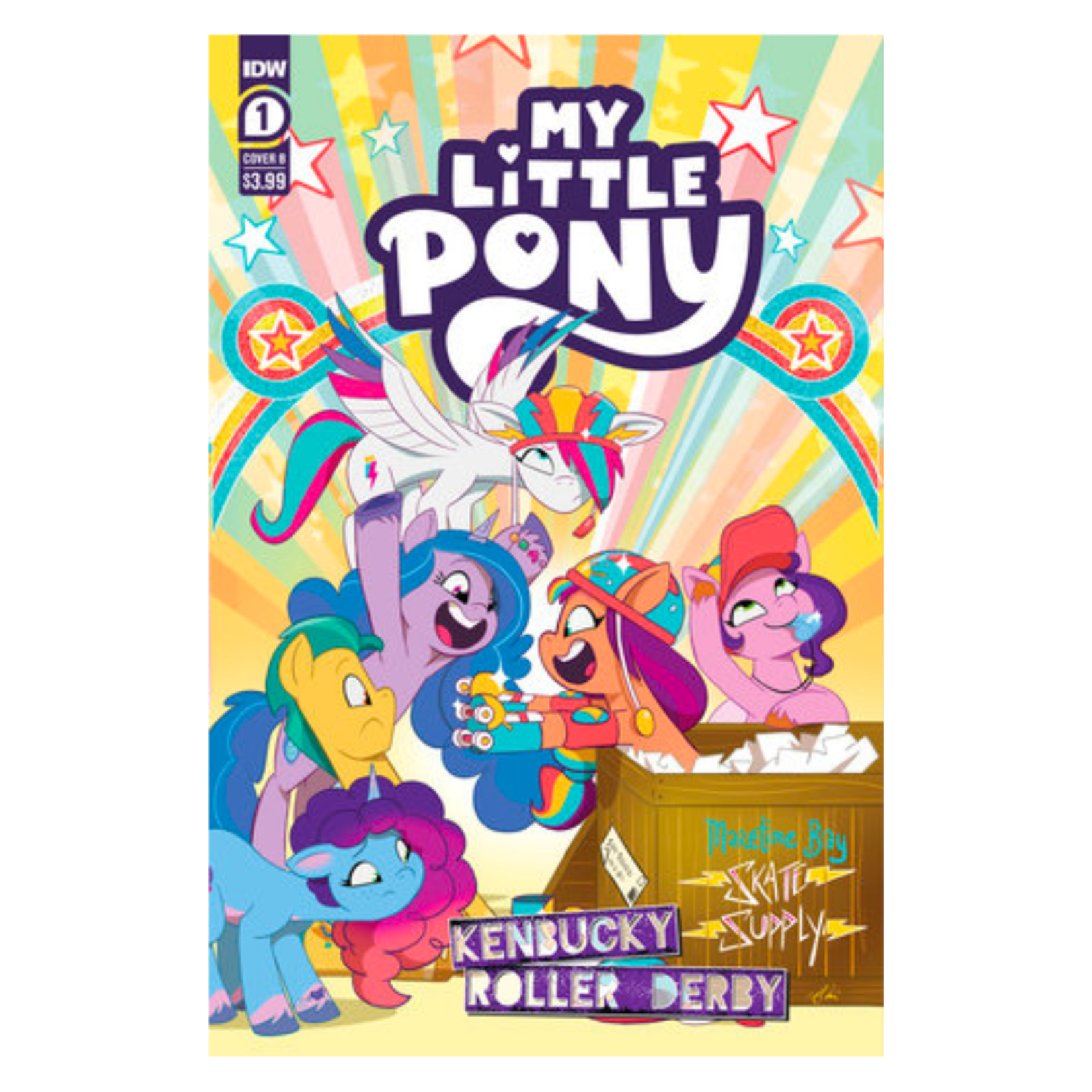 IDW Publishing My Little Pony Kenbucky Roller Derby #1 Variant B Mebberson