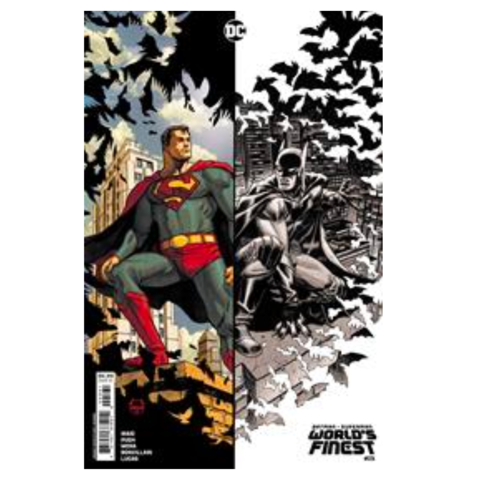 DC Comics Batman Superman Worlds Finest #25 Cvr D Dave Johnson Card Stock Var