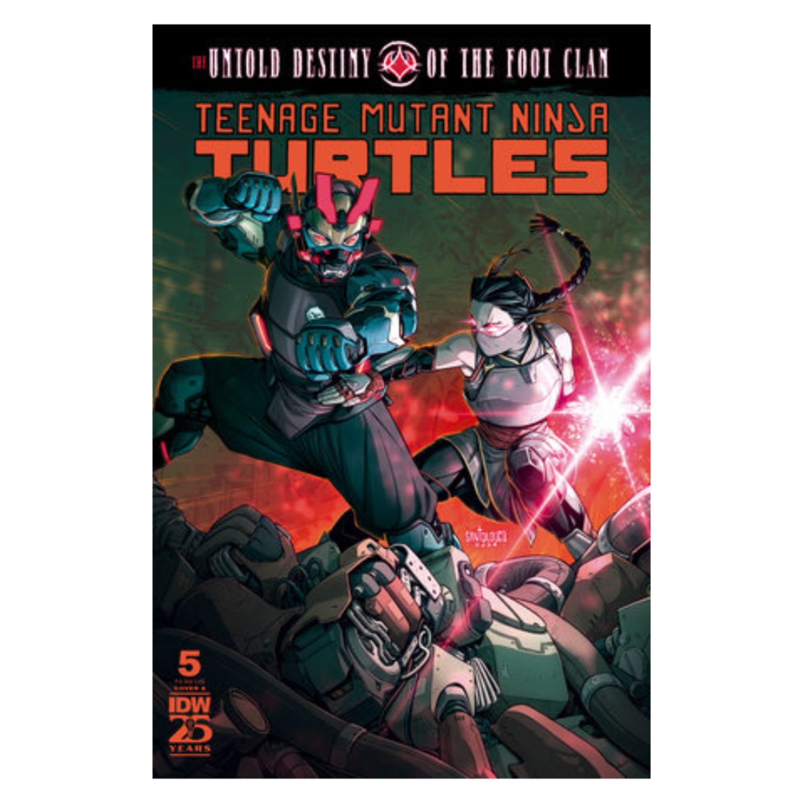 IDW Publishing Teenage Mutant Ninja Turtles The Untold Destiny of the Foot Clan #5 Cover A Santolouco