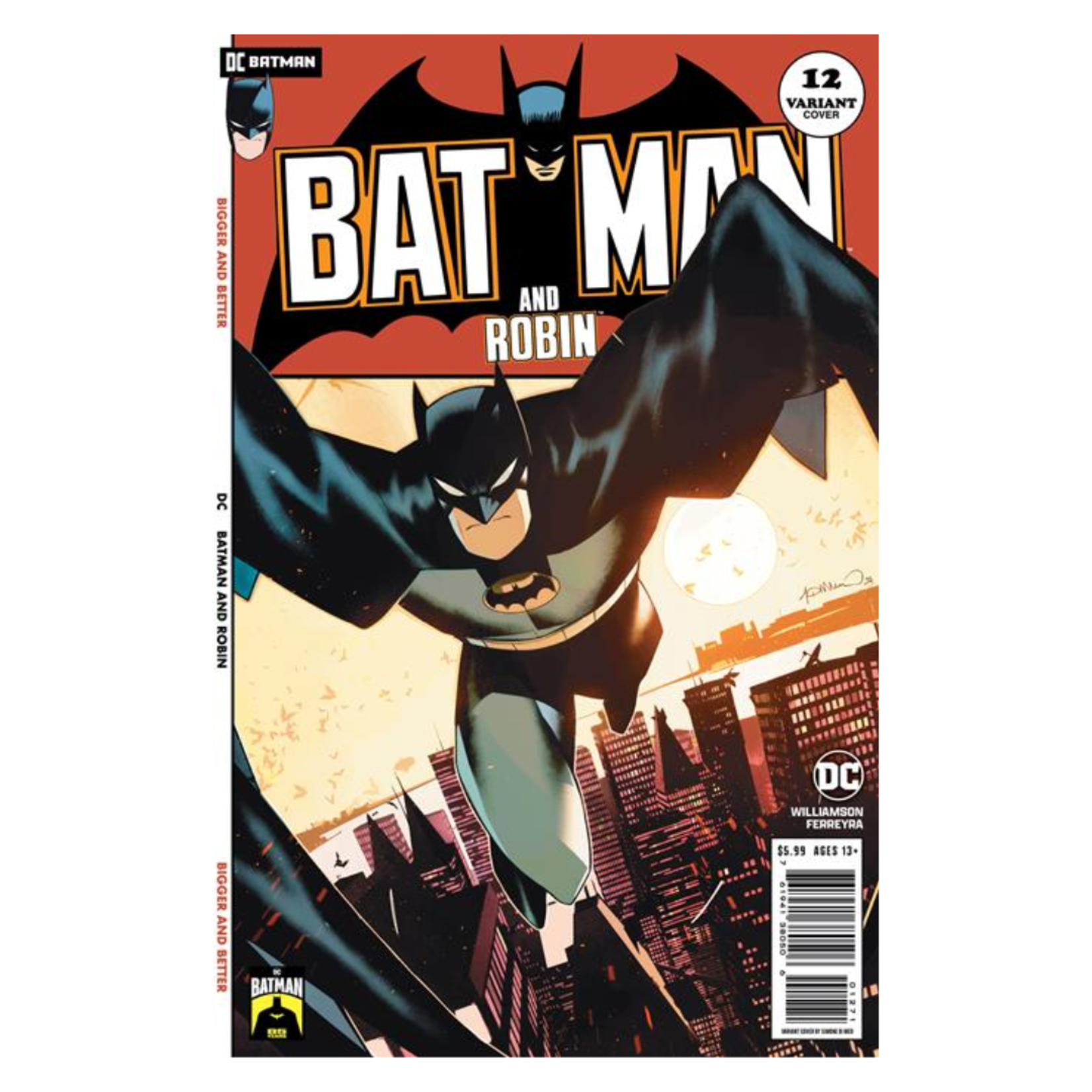 DC Comics Batman And Robin #12 Cvr D Simone Di Meo Batman 85th Anniversary Card Stock Var