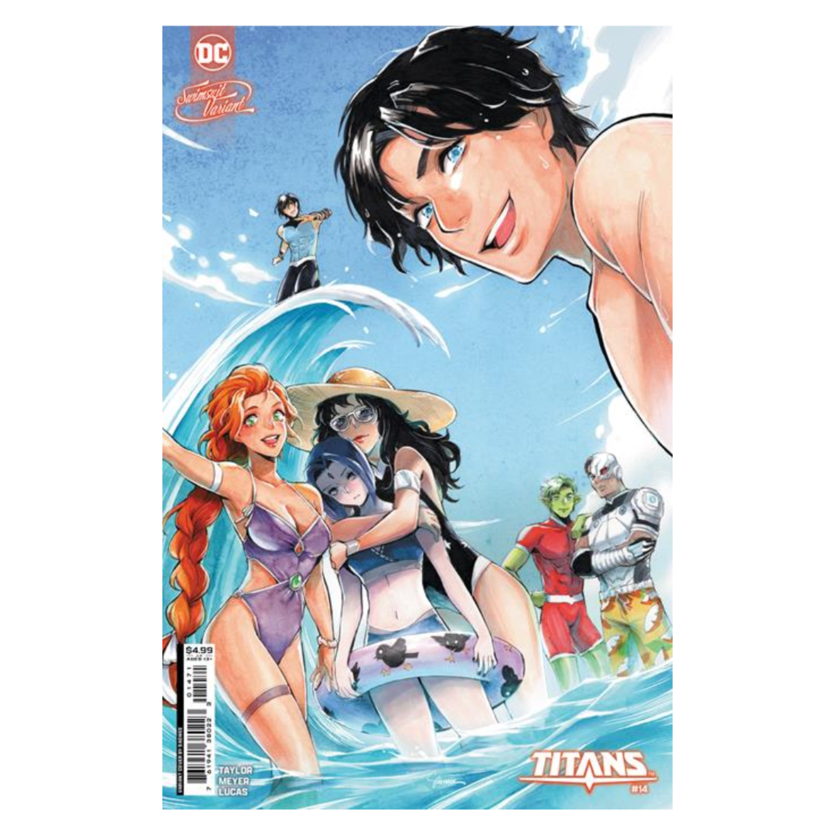 DC Comics Titans #14 Cvr E Saowee Swimsuit Card Stock Var