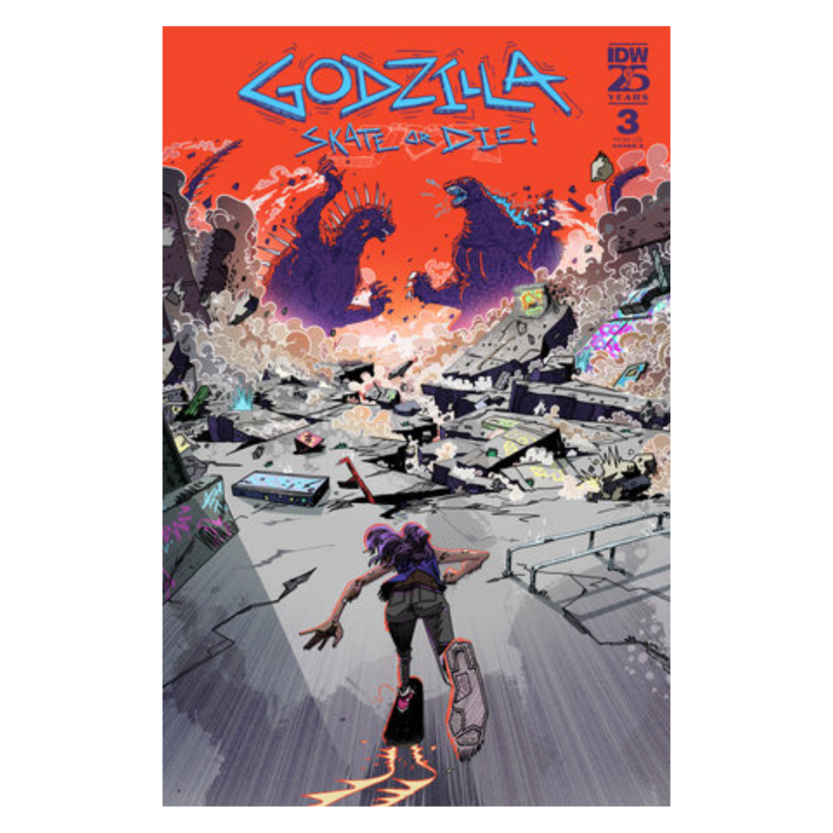 IDW Publishing Godzilla Skate or Die #3 Cover A Joyce