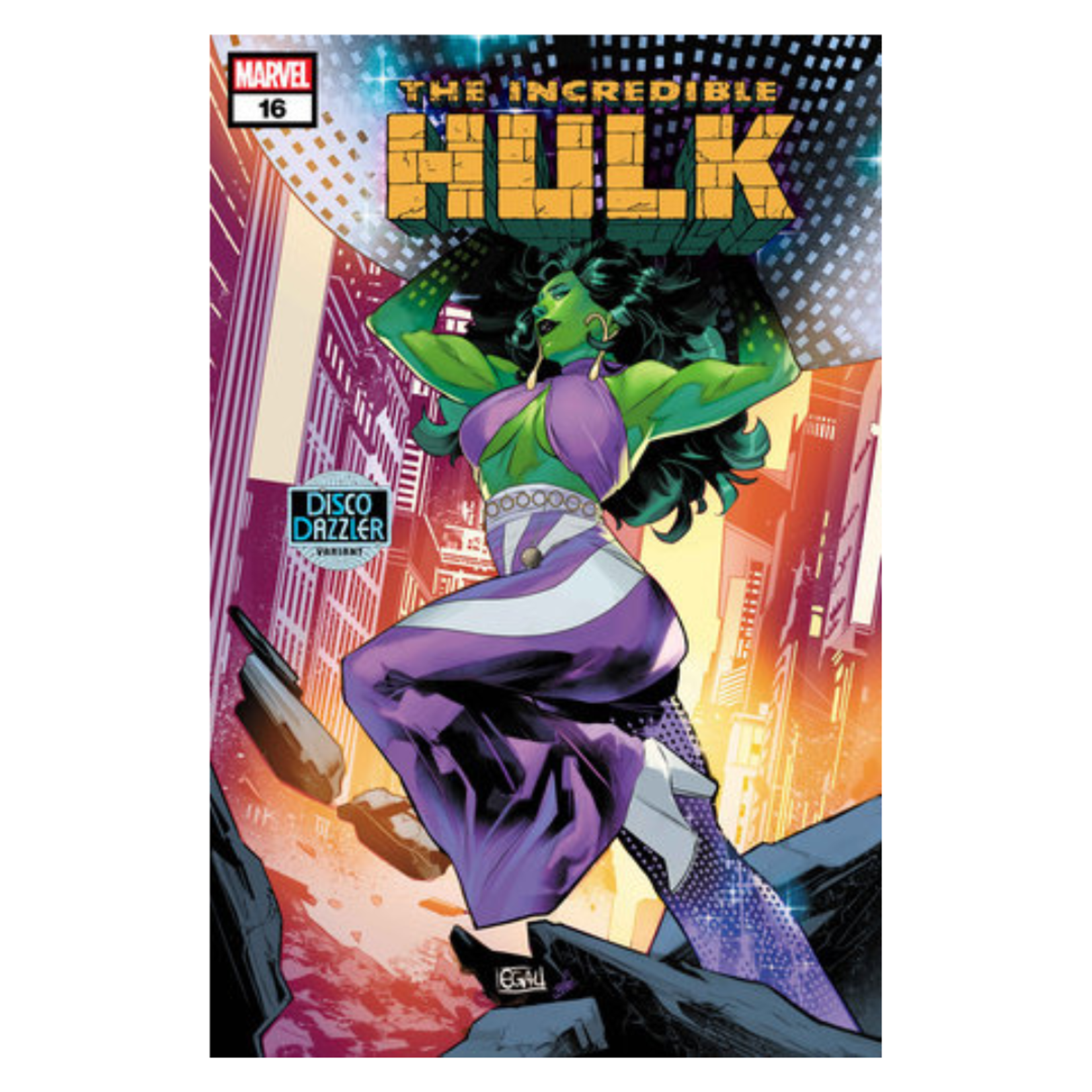 Marvel Comics Incredible Hulk #16 Edwin Galmon Disco Dazzler Variant