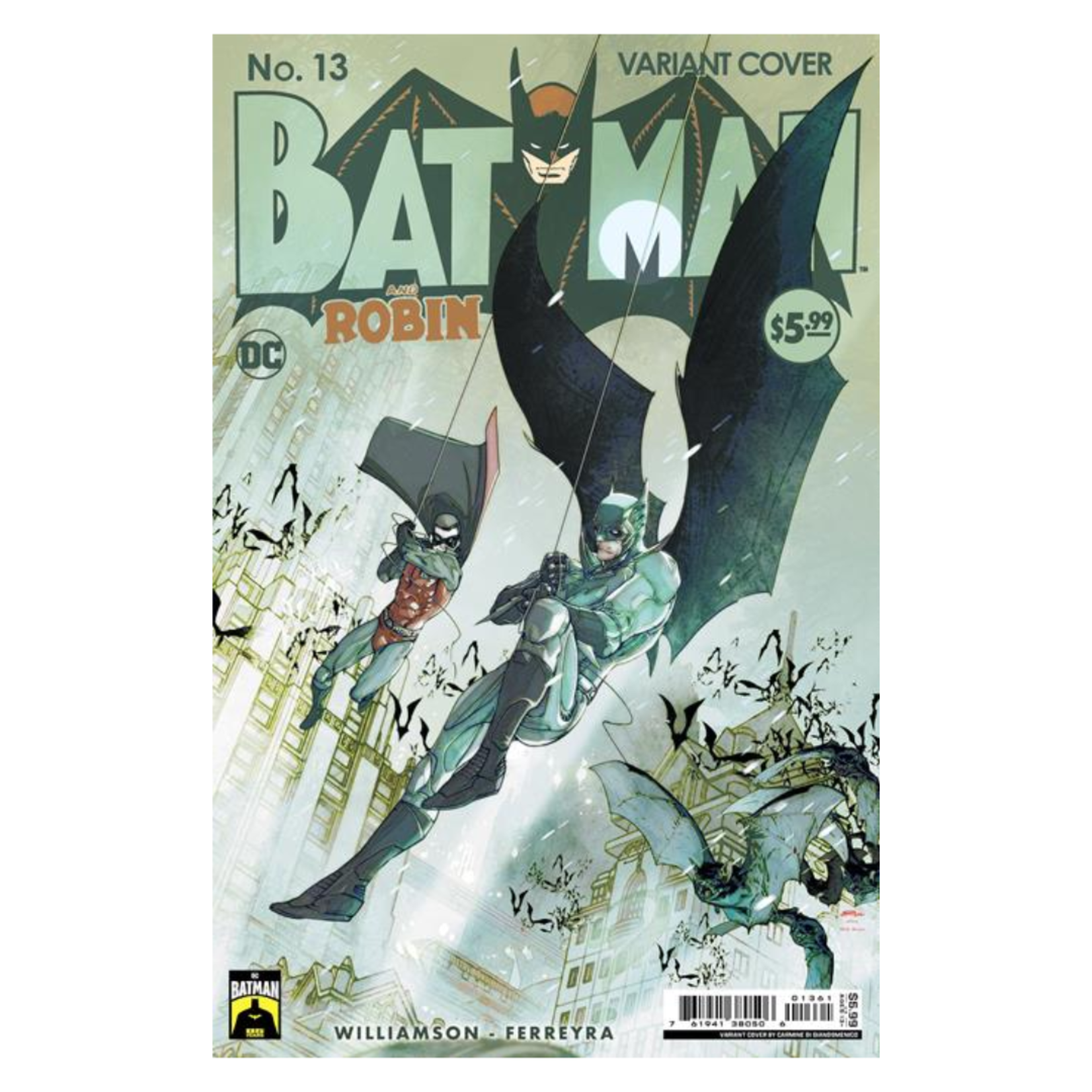 DC Comics Batman And Robin #13 Cvr D Carmine Di Giandomenico Batman 85th Anniversary Card Stock Var