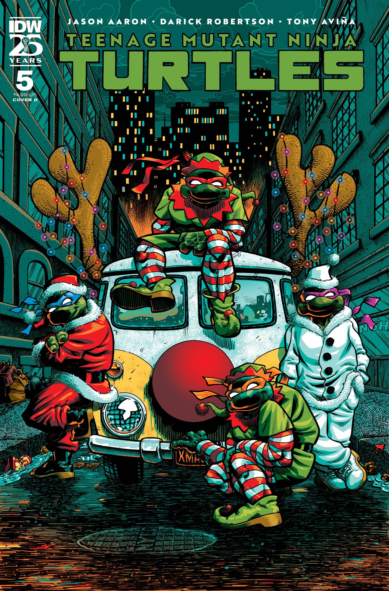 IDW Publishing Teenage Mutant Ninja Turtles 2024 5 Variant D J Gonzo