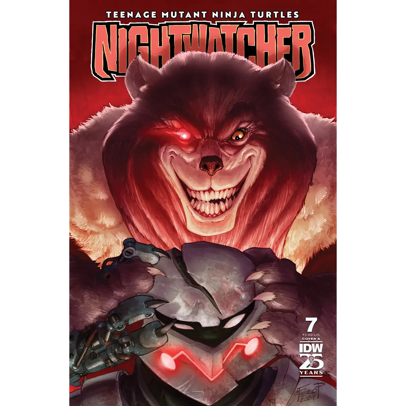 IDW Publishing Teenage Mutant Ninja Turtles Nightwatcher #7 Cover A Pe