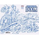 Marvel Comics One World Under Doom #3 Chris Giarrusso Marvel Universe Connecting Blue Line Sketch Wrap 1:50 Variant H
