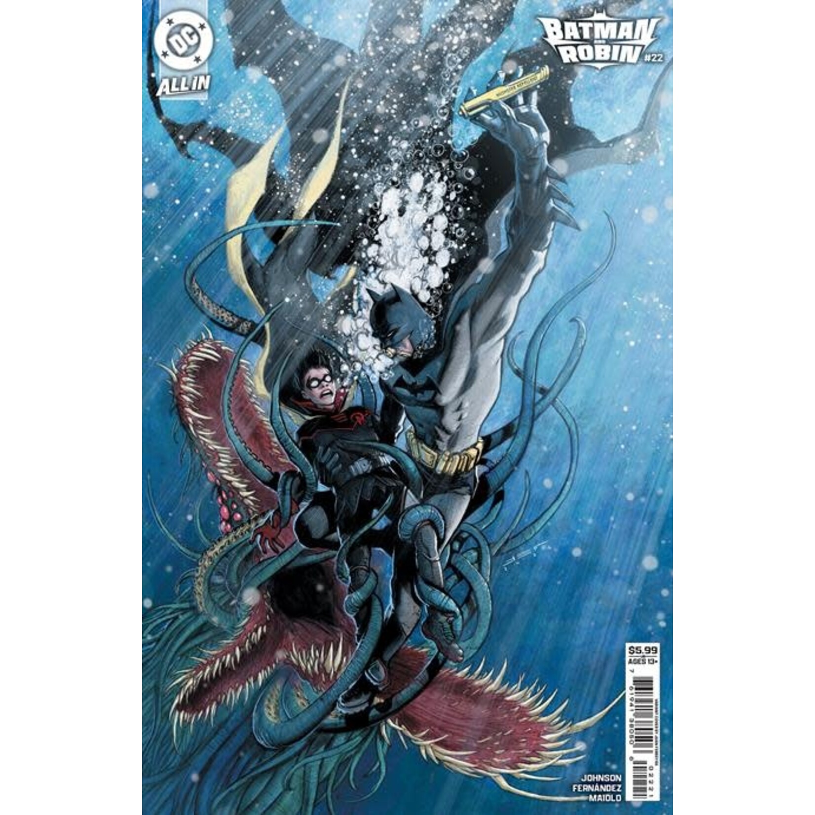 DC Comics Batman And Robin #22 Cvr B Juan Ferreyra Card Stock Var