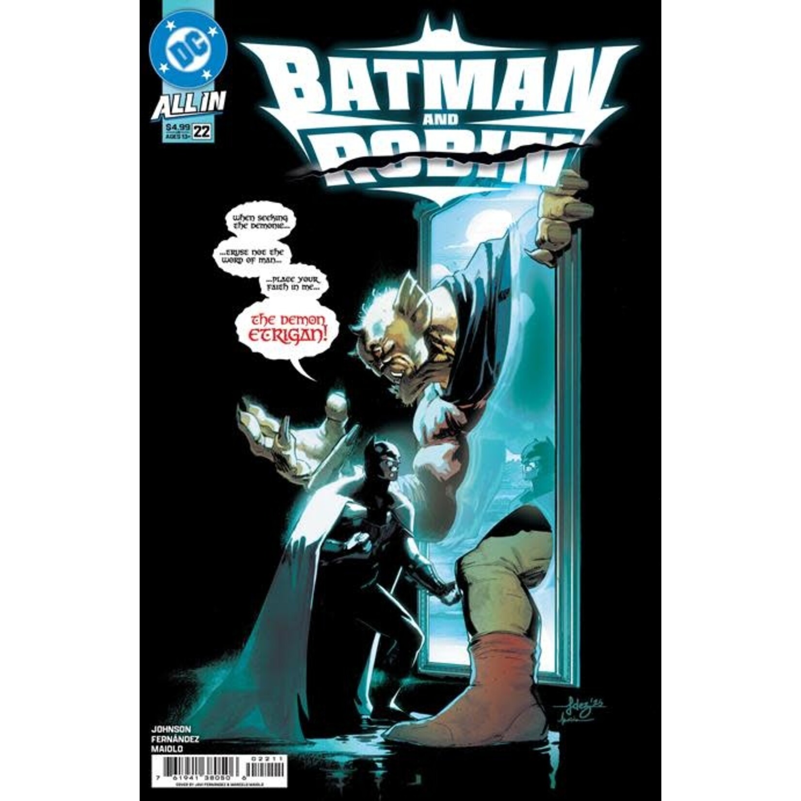DC Comics Batman And Robin #22 Cvr A Javier Fernandez