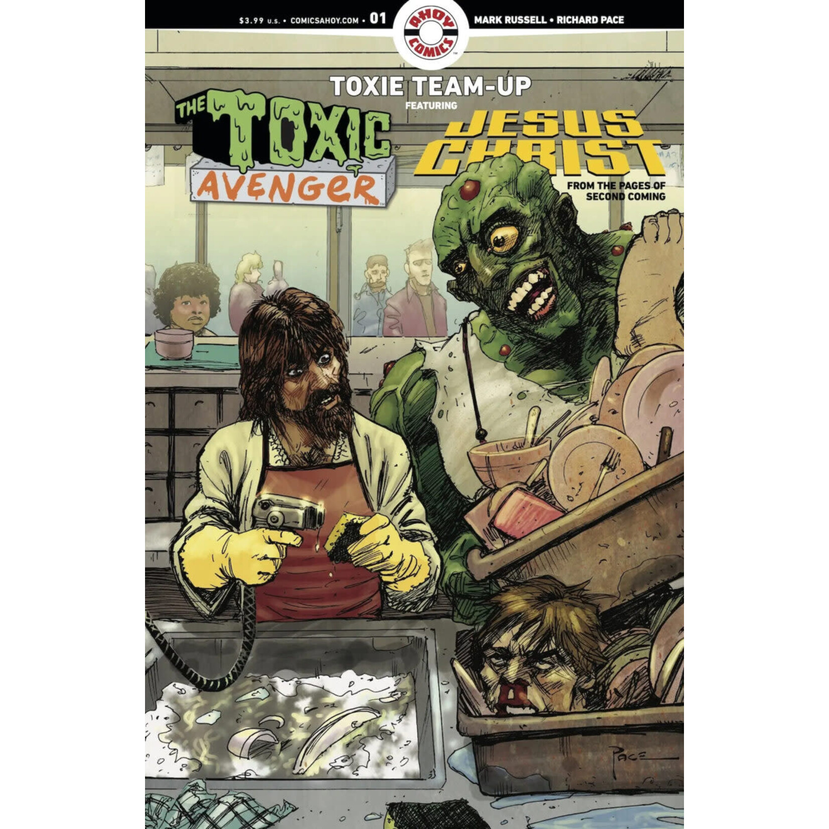 Ahoy Comics Toxie Team Up #1 Cvr B 1:3 Variant Richard Pace Unlock
