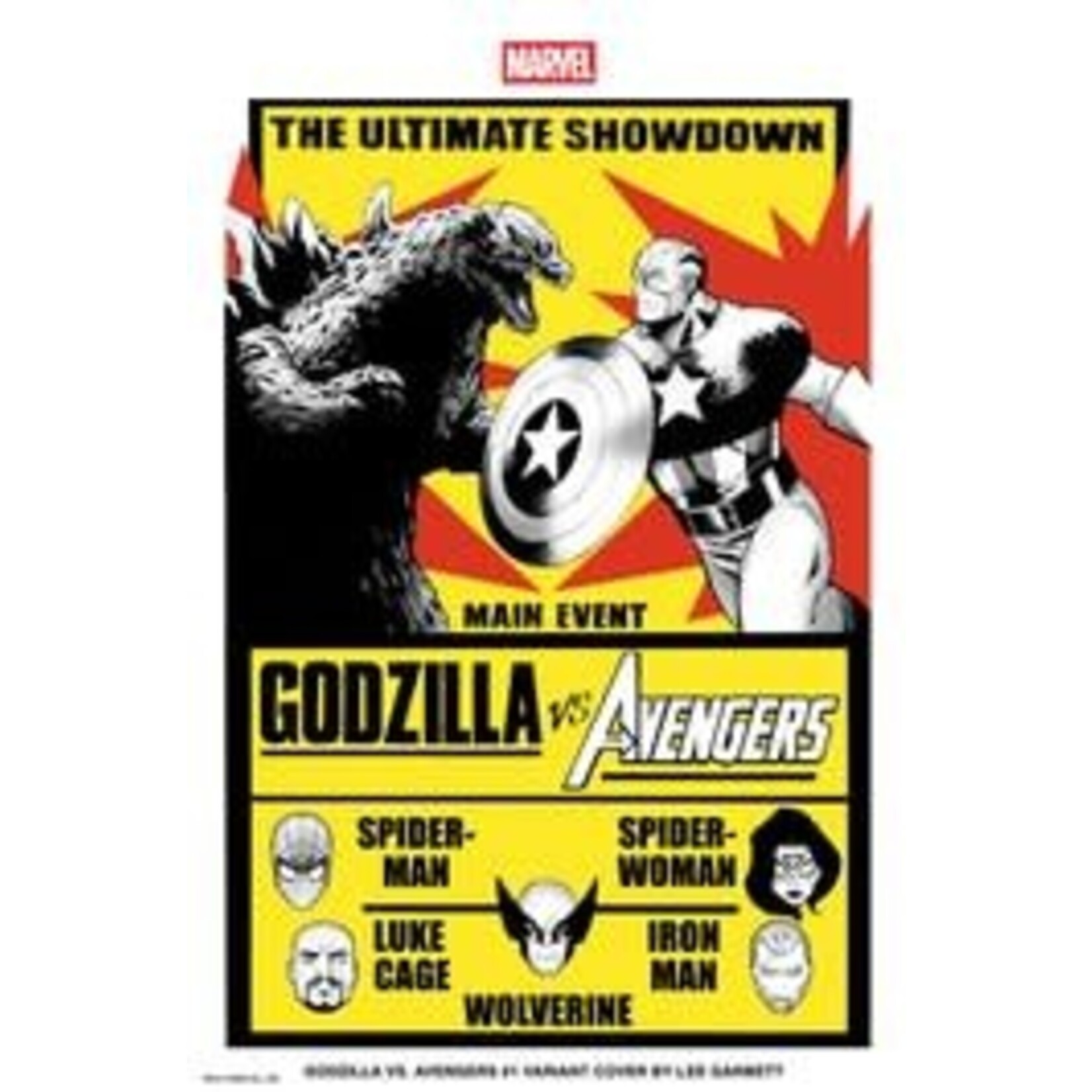 Marvel Comics Godzilla Vs Avengers #1 Lee Garbett Versus Variant
