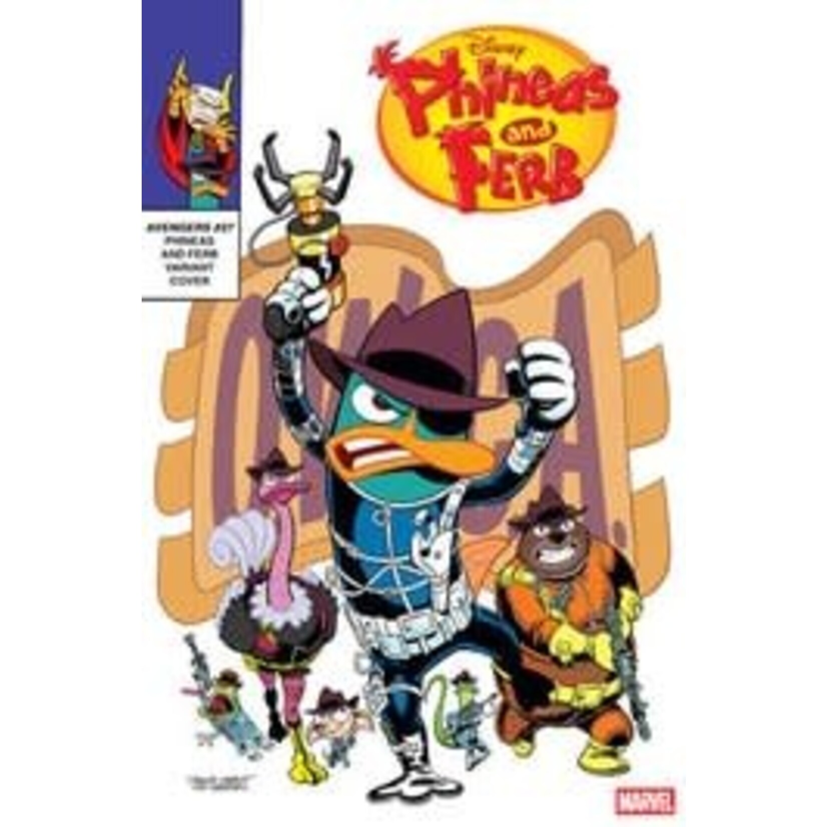 Marvel Comics Avengers #27 Jacob Chabot Phineas And Ferb Variant [DOOM]