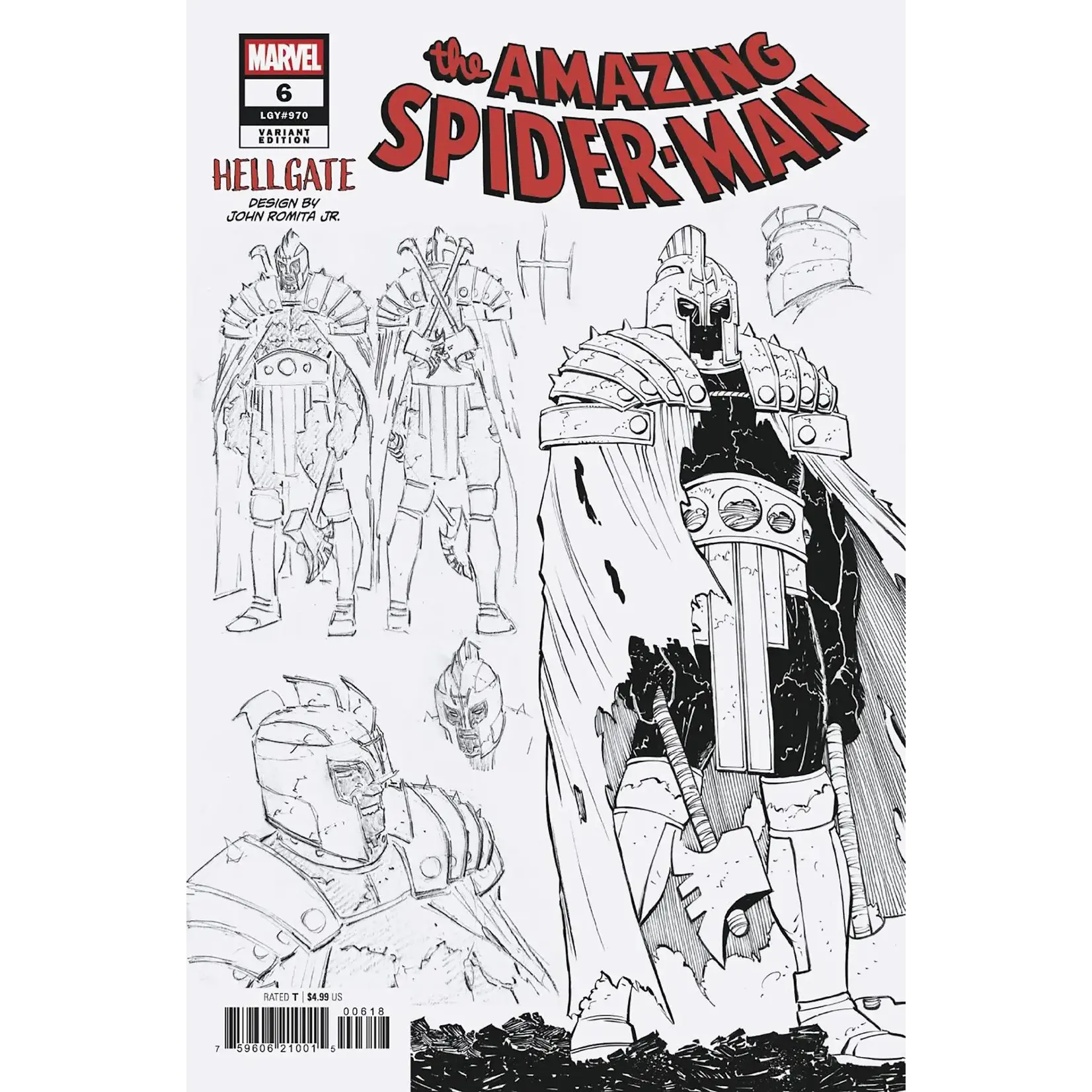 Marvel Comics Amazing Spider-Man #6 John Romita Jr. Design 1:10 Variant