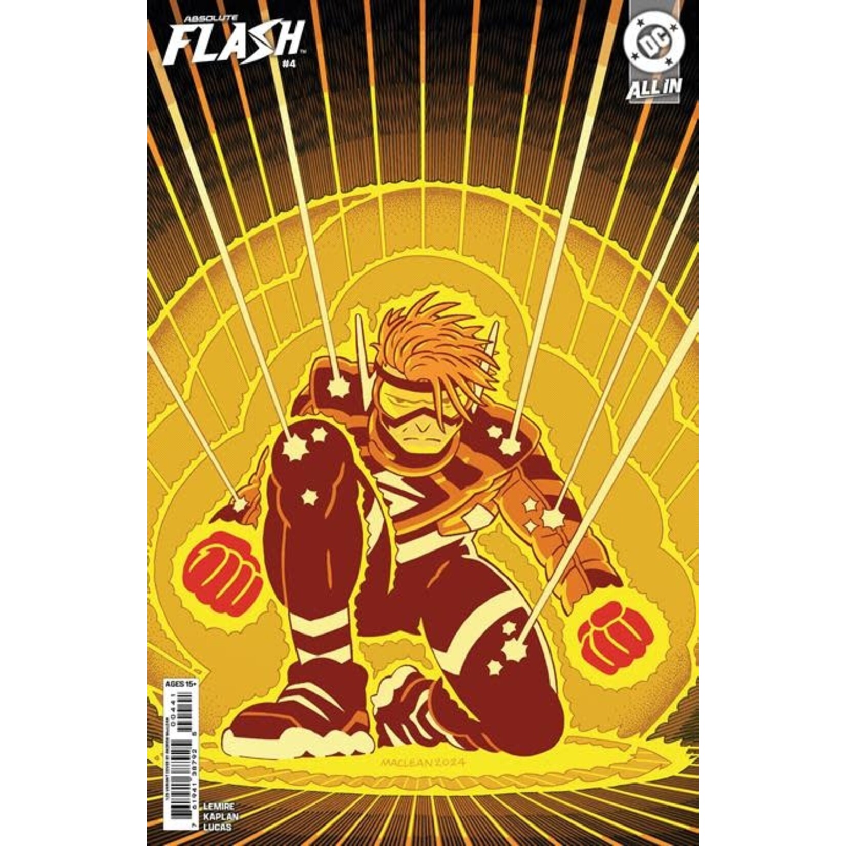 DC Comics Absolute Flash #4 Cvr D Inc 1:25 Andrew Maclean Card Stock Var