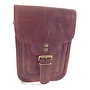 Goat Leather Tall Satchel Cross Body Bag
