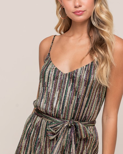 metallic pleated midi dress