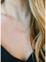 MIsc Gold Plate Initial Necklace