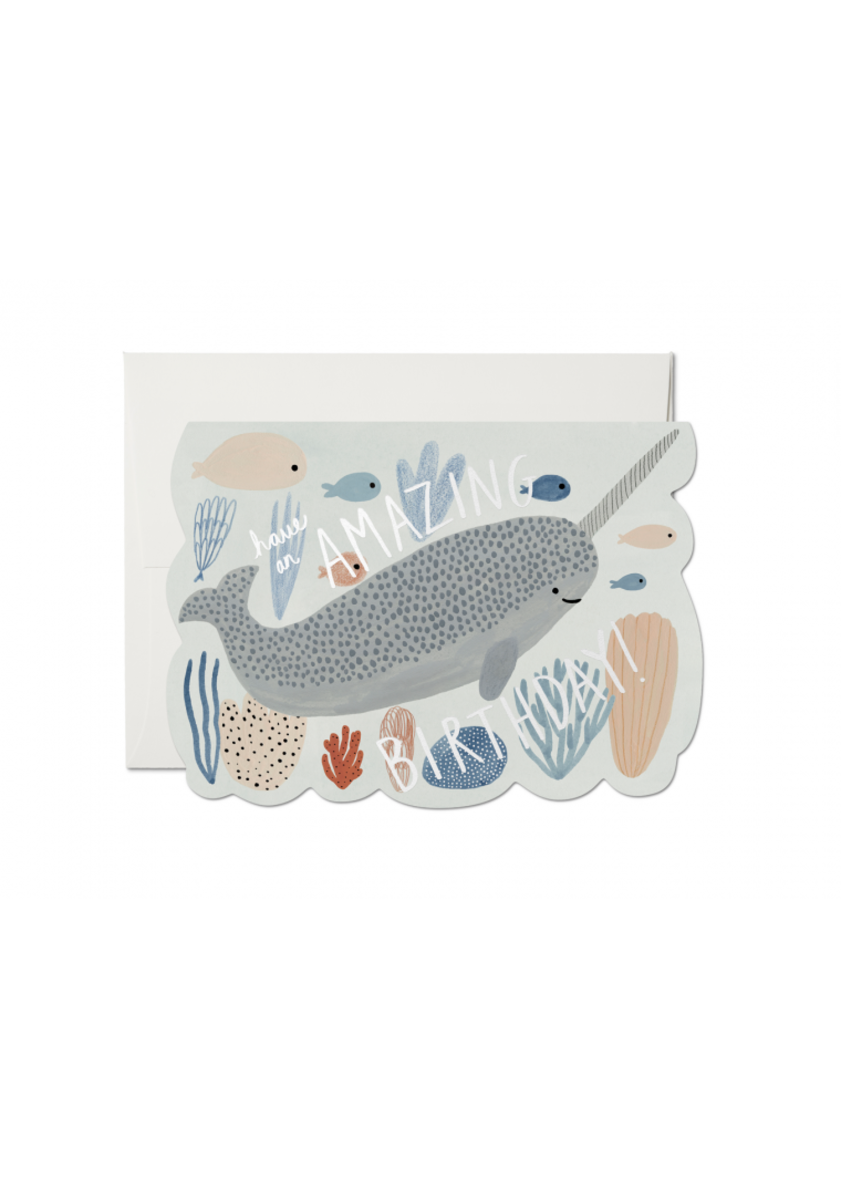 Narwhal Birthday Card