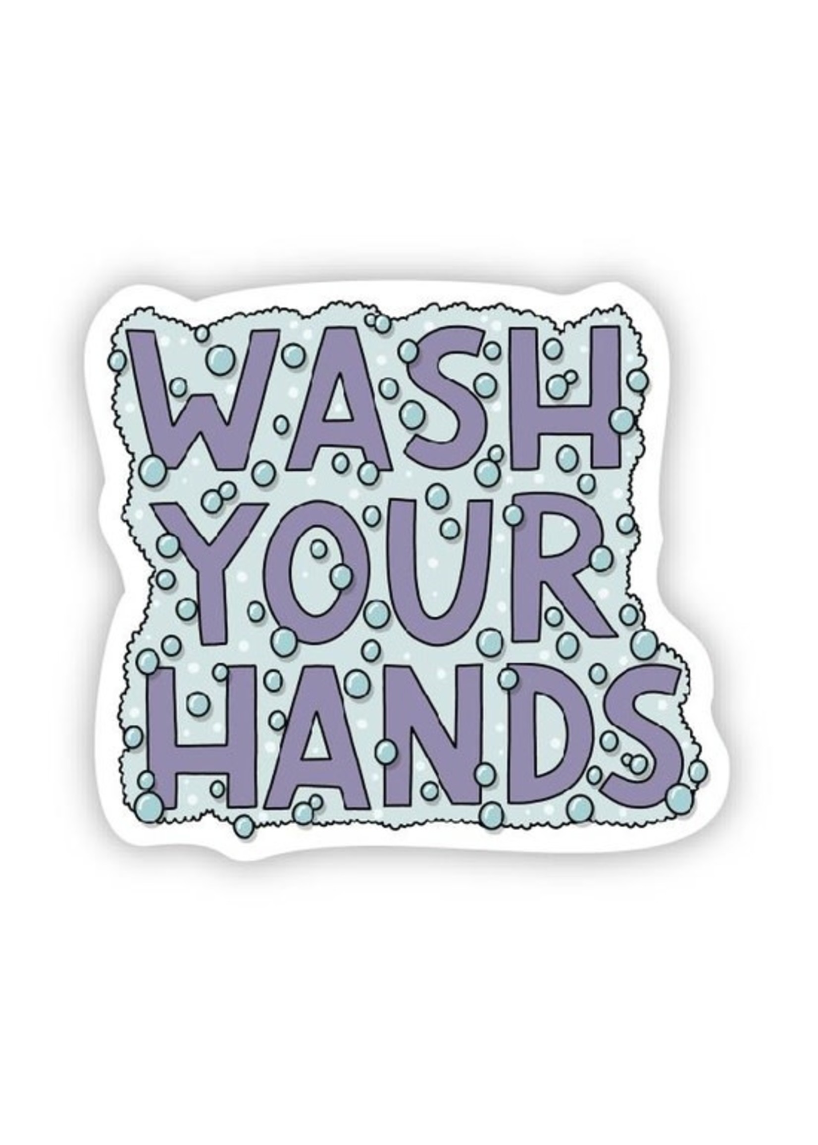 Big Moods Wash your hands sticker