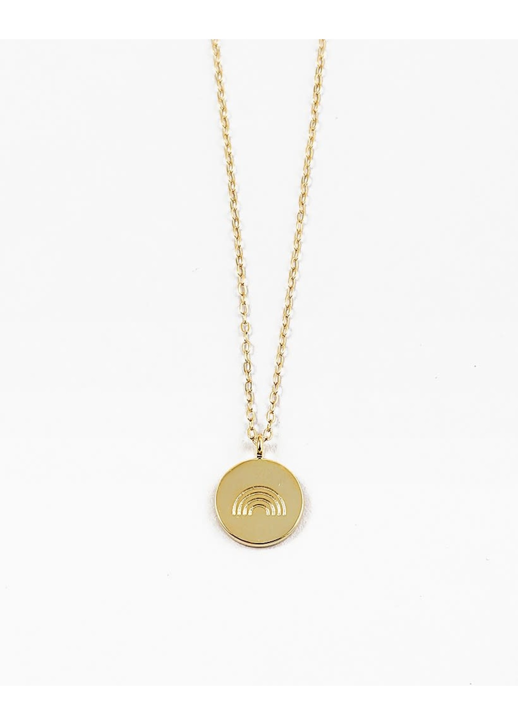 EM & ELLE Rainbow Disc Necklace
