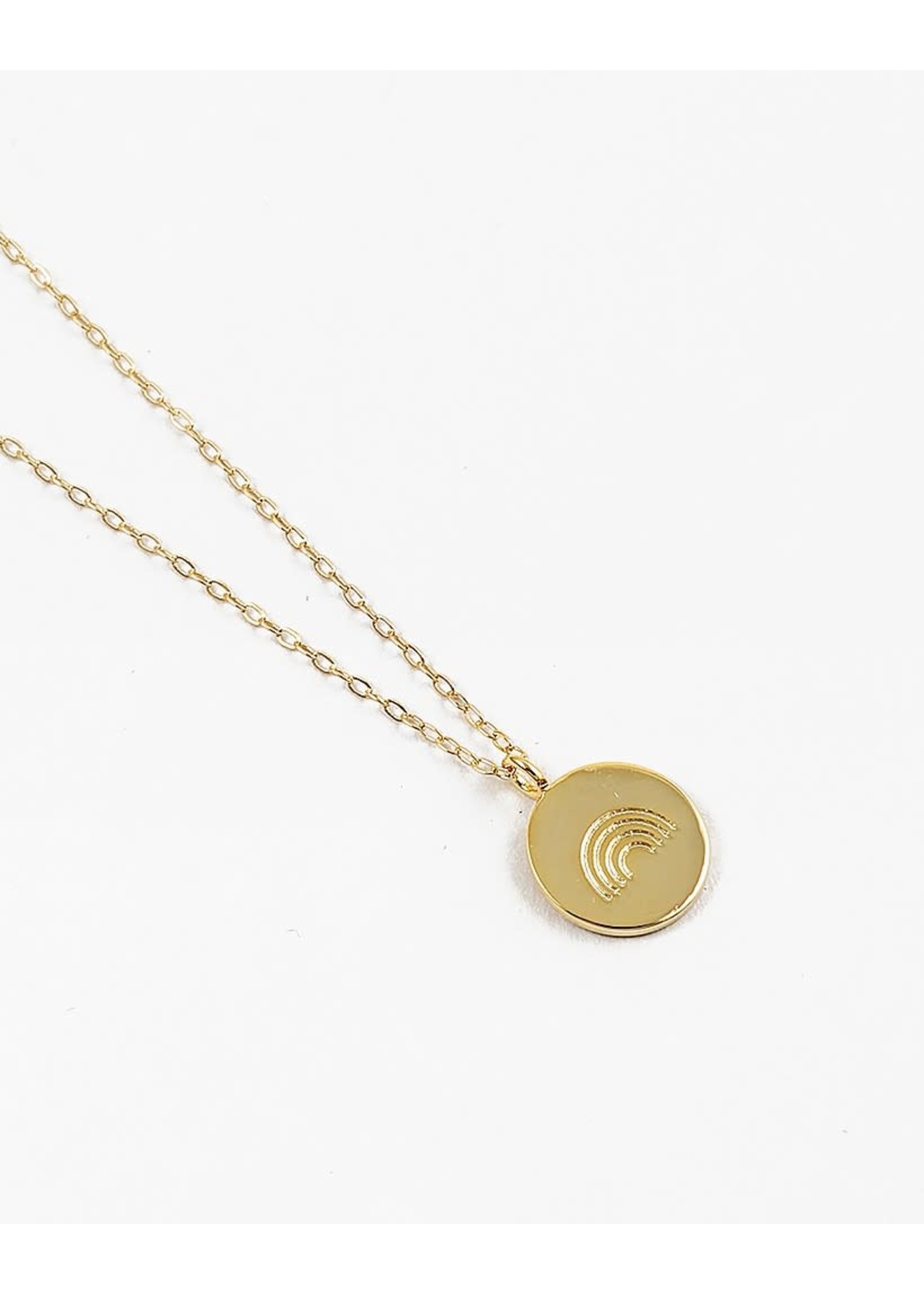 EM & ELLE Rainbow Disc Necklace