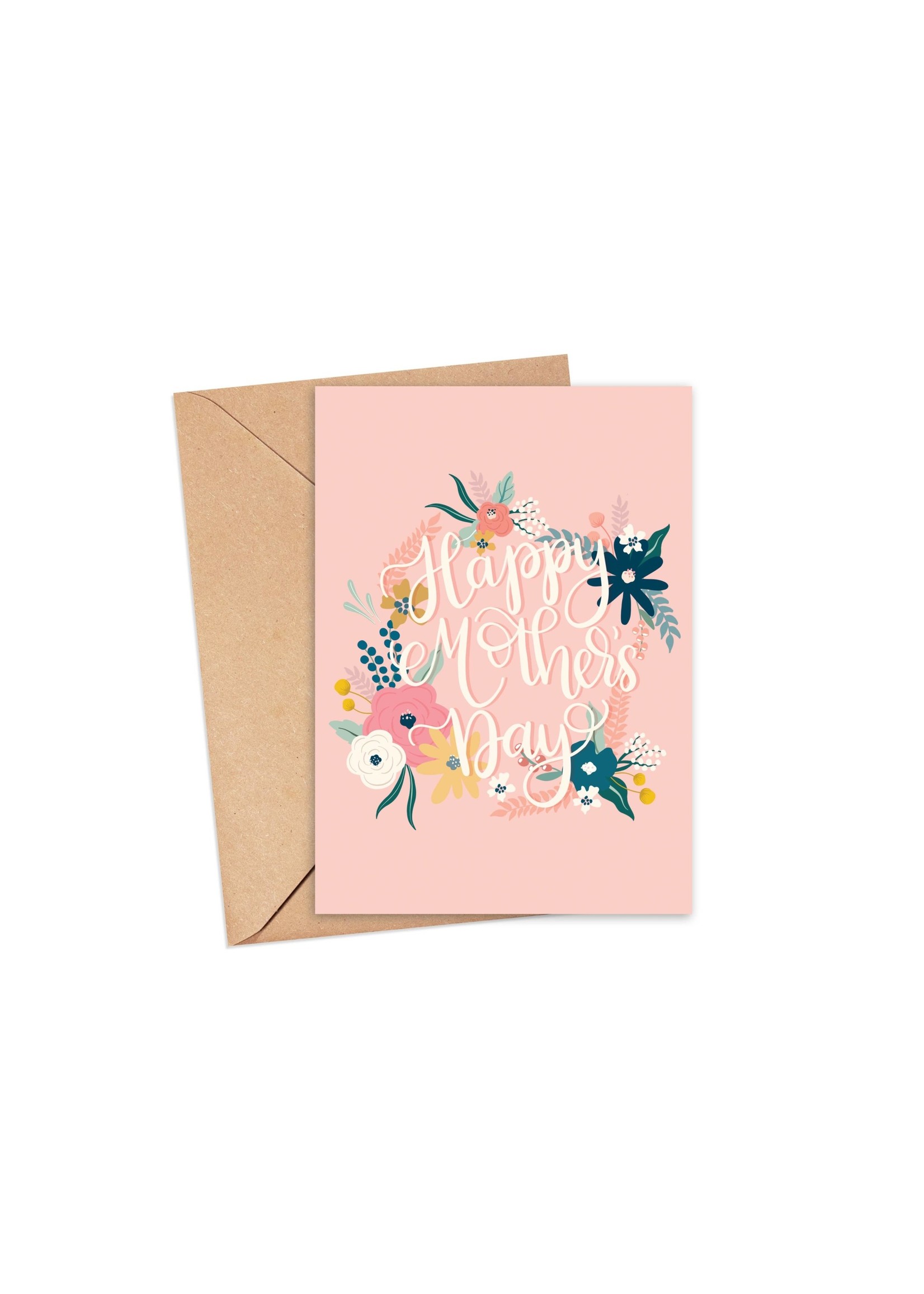 Sam's Simple Decor Happy Mother's Day Floral Wreath Card