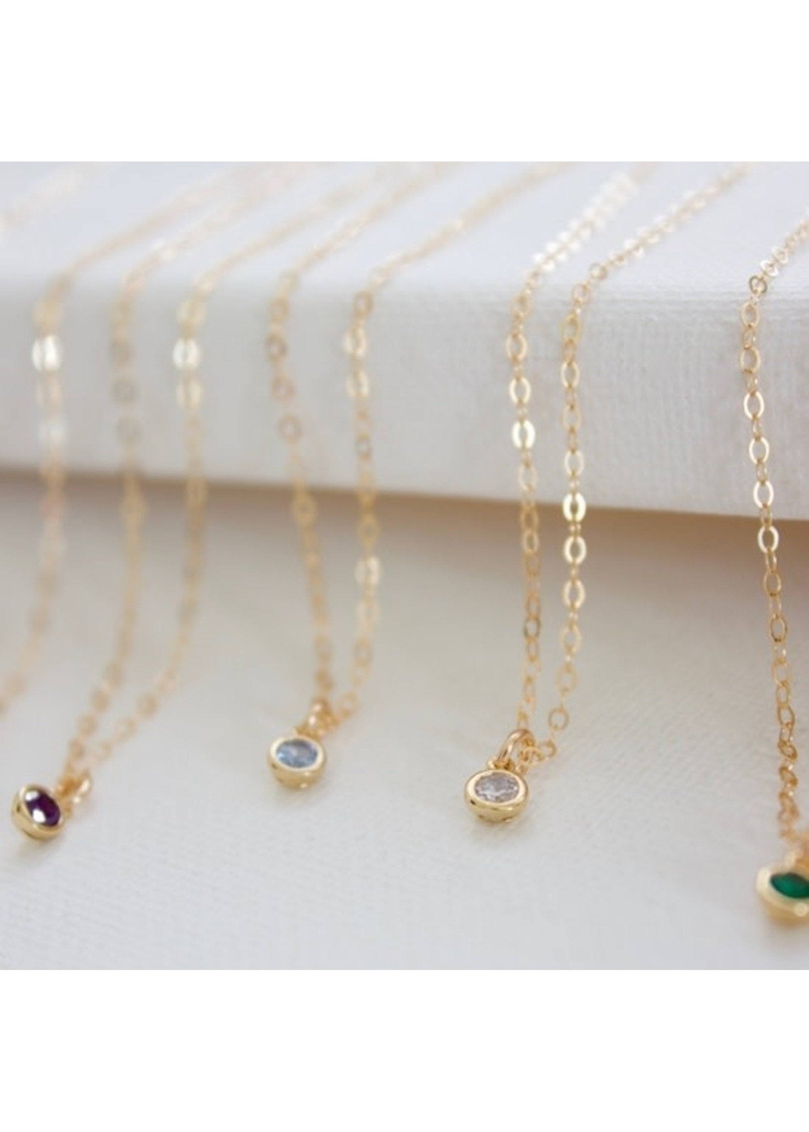 Katie Waltman Jewelry Mini Stone Gold Filled Necklace