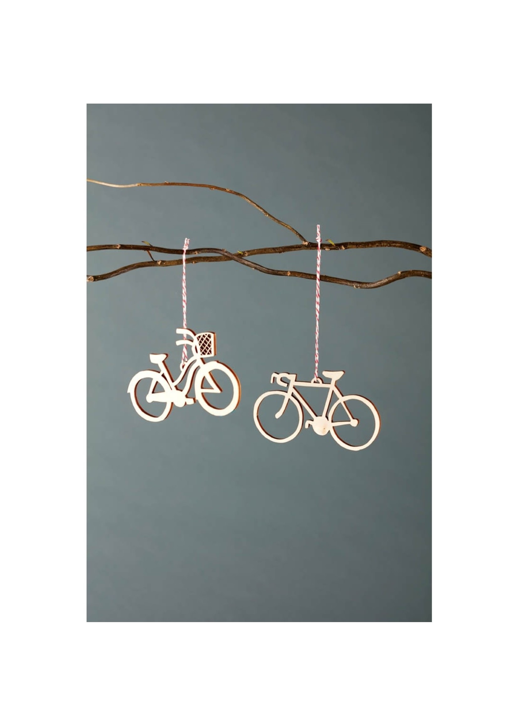 Light + Paper Cruiser and Road Bikes Ornaments