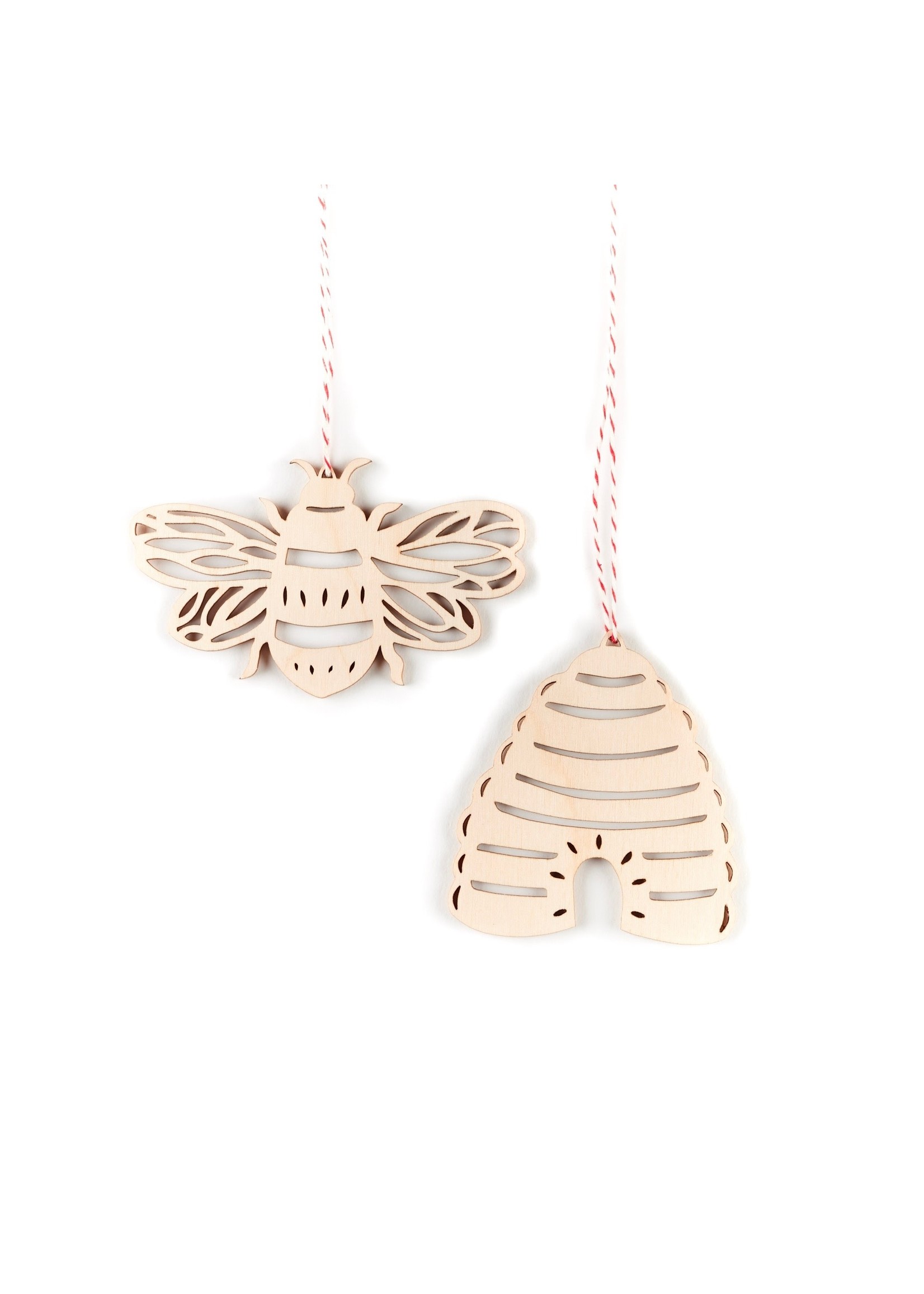 Light + Paper Bee + Hive Ornaments