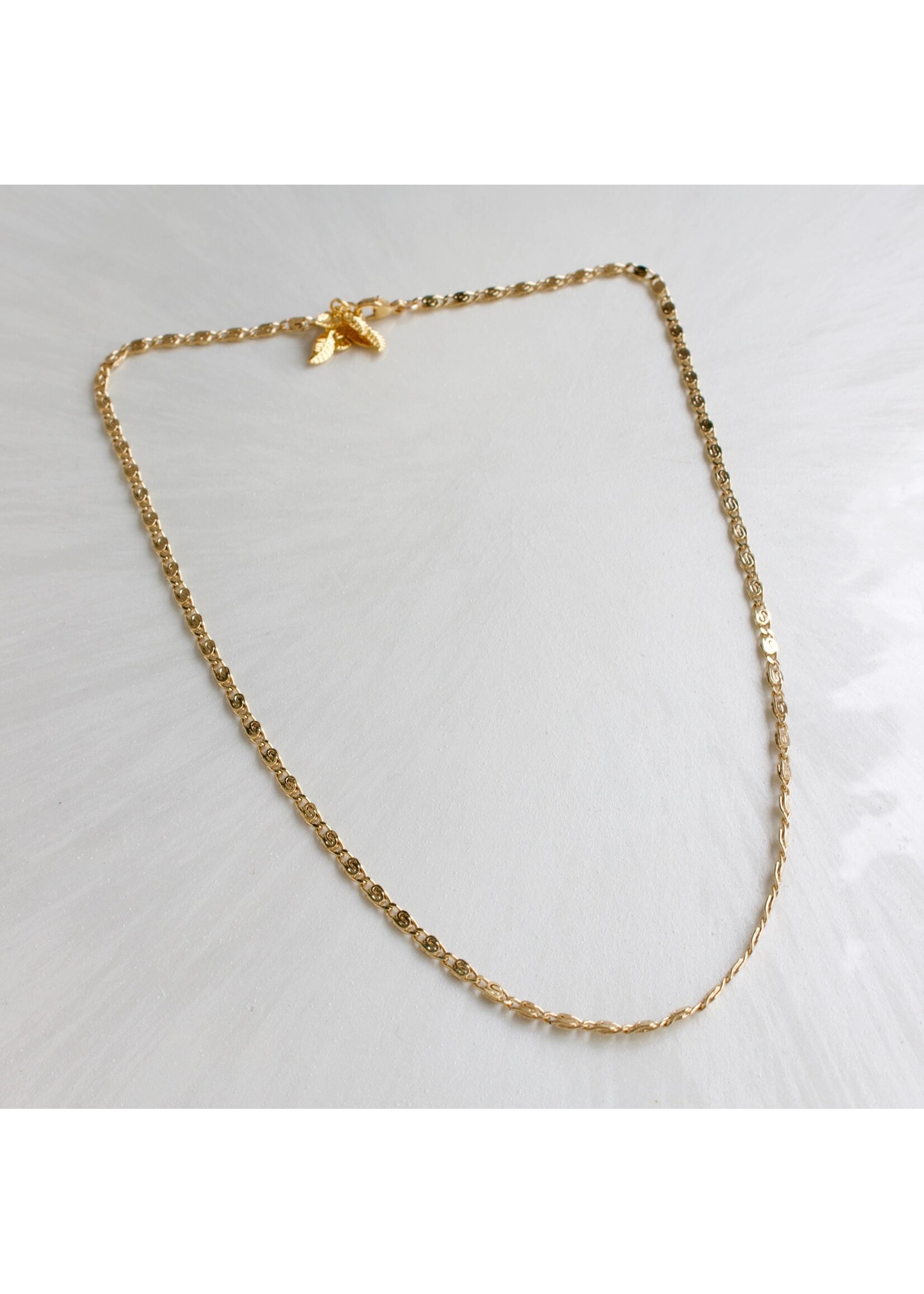 Caroline Ornate Gold Necklace